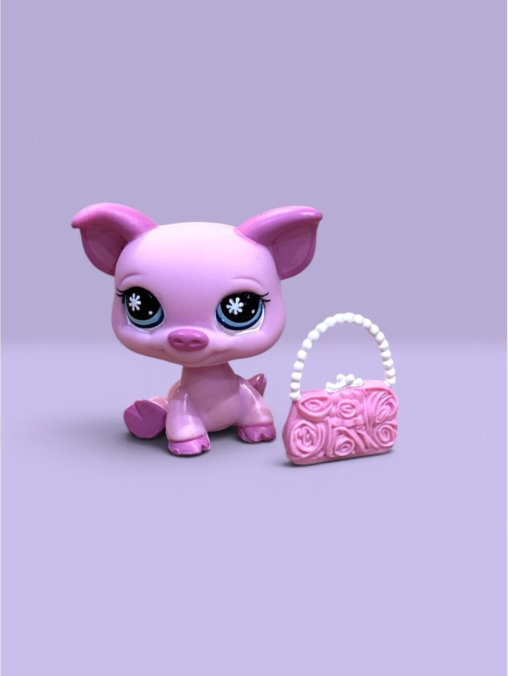 Littlest Pet Shop LPS Pig #876 with Purse Accessory